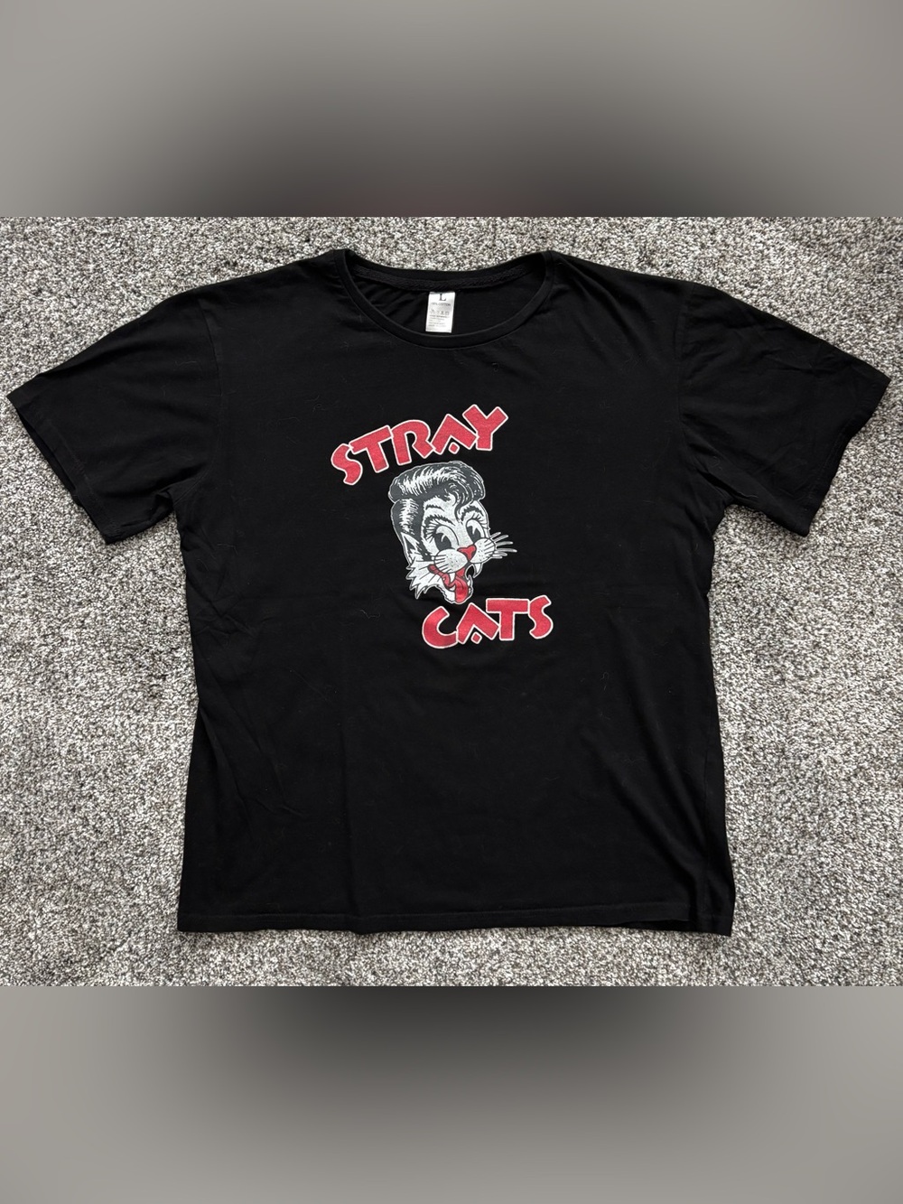 Stray Cats Graphic Tee - Black